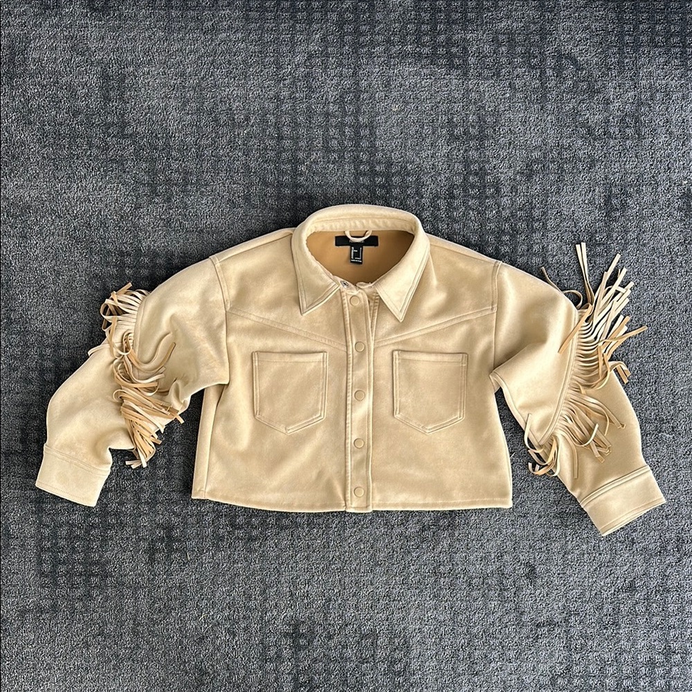 Forever 21 Faux Suede Button-Up Jacket